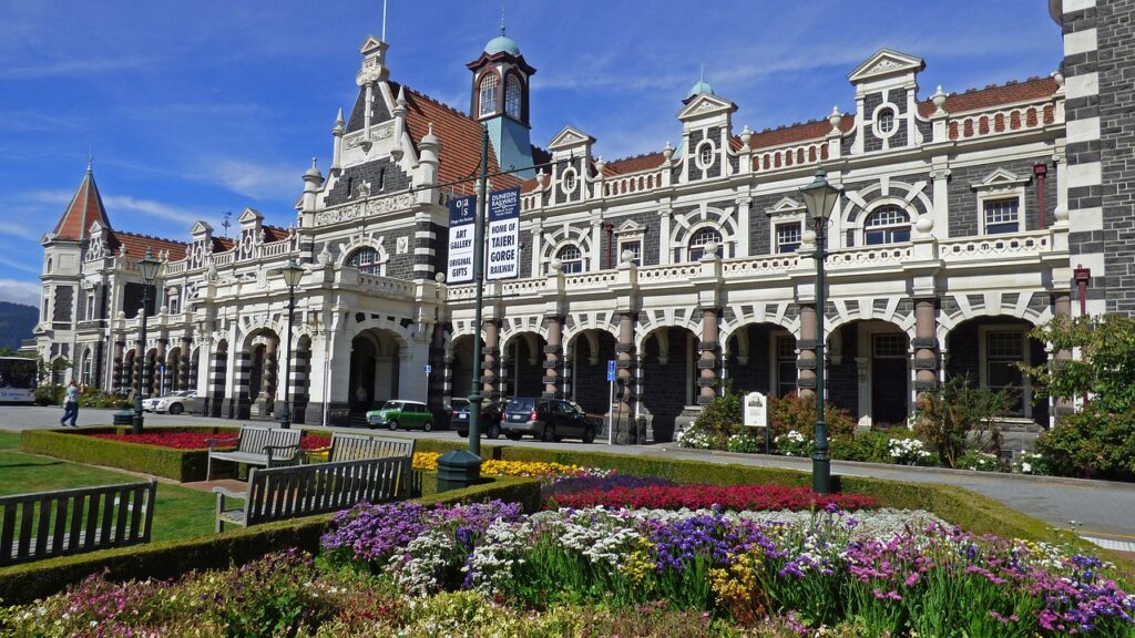 Dunedin Railway Station, New Zealand South Island Itinerary 14 days 